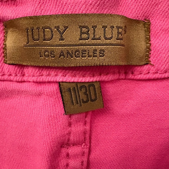 Judy Blue Vibrant Pink Straight Leg Jeans - Picture 3 of 8